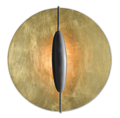 Currey and Company - 5000-0130 - One Light Wall Sconce - Contemporary Gold Leaf/Painted Contemporary Gold/French Black