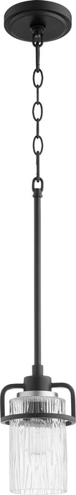One Light Pendant from the Lazo collection in Noir finish