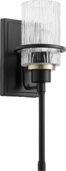 One Light Wall Mount from the Lazo collection in Noir finish