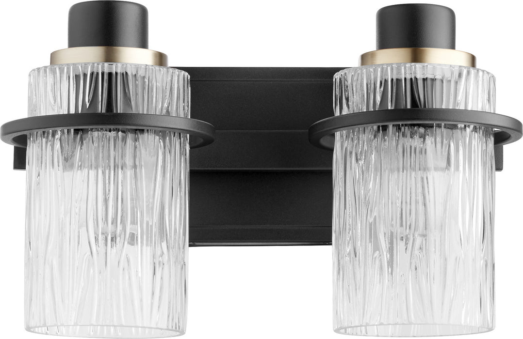 Two Light Vanity from the Lazo collection in Noir finish