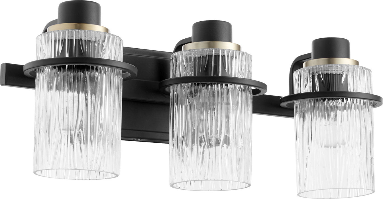 Three Light Vanity from the Lazo collection in Noir finish