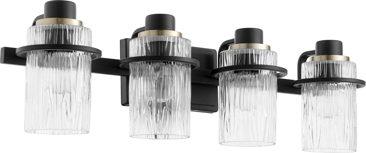 Four Light Vanity from the Lazo collection in Noir finish