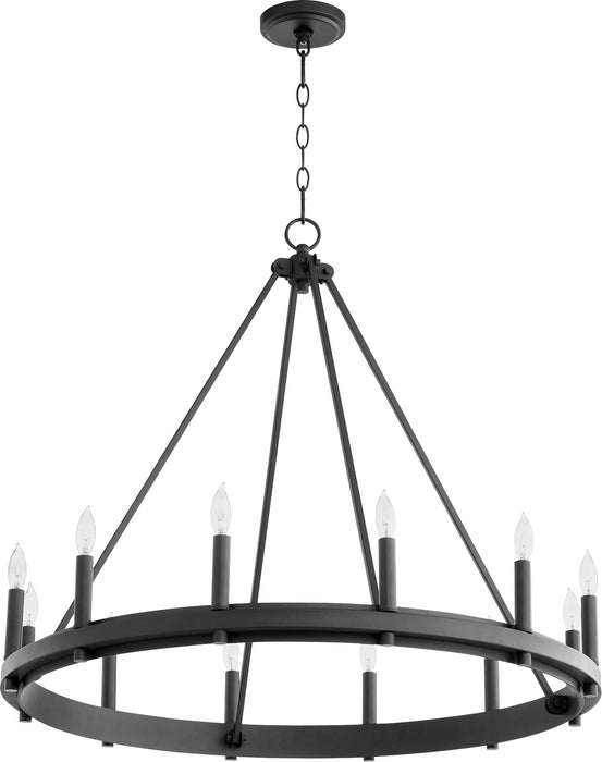 Quorum - 611-12-69 - 12 Light Chandelier - Aura - Noir