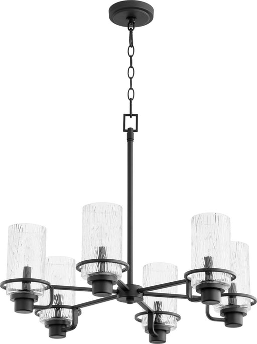 Quorum - 627-6-69 - Six Light Chandelier - Lazo - Noir