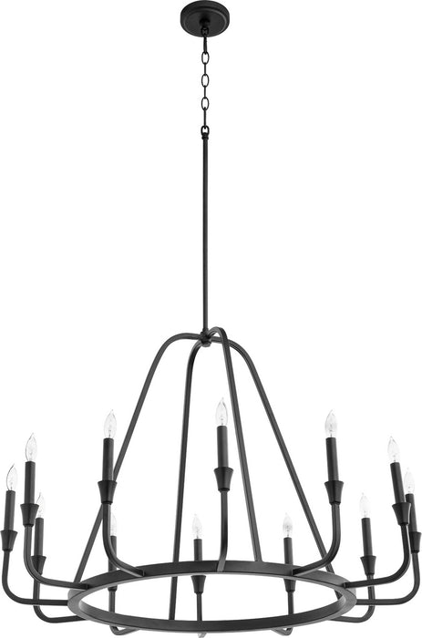 Quorum - 6314-12-69 - 12 Light Chandelier - Marquee - Noir