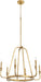 Quorum - 6314-6-74 - Six Light Chandelier - Marquee - Gold Leaf