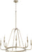 Quorum - 6314-8-60 - Eight Light Chandelier - Marquee - Aged Silver Leaf