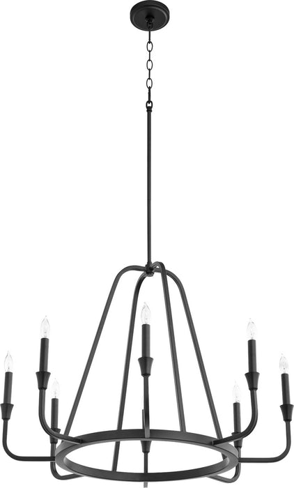 Quorum - 6314-8-69 - Eight Light Chandelier - Marquee - Noir