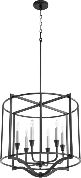 Six Light Nook from the Marquee collection in Noir finish