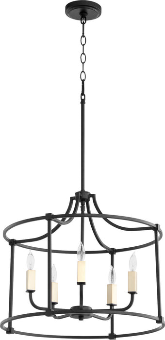 Five Light Nook from the Olympus collection in Noir finish