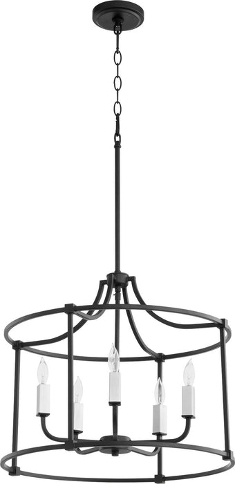 Five Light Nook from the Olympus collection in Noir finish