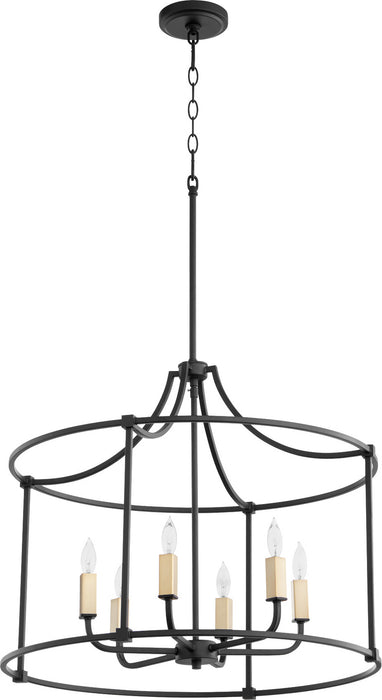 Six Light Nook from the Olympus collection in Noir finish