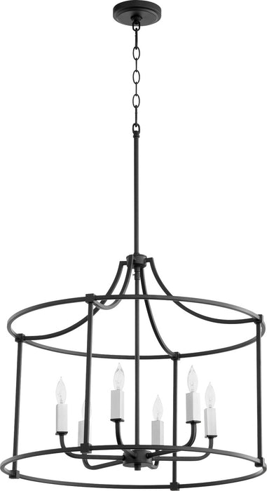 Six Light Nook from the Olympus collection in Noir finish