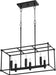 Quorum - 656-6-69 - Six Light Linear Pendant - Olympus - Noir