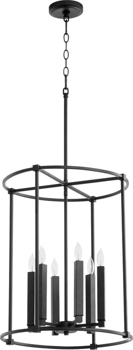 Quorum - 686-6-69 - Six Light Entry Pendant - Olympus - Noir
