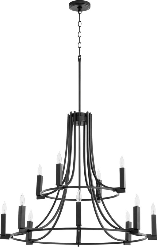 Quorum - 696-12-69 - 12 Light Chandelier - Olympus - Noir
