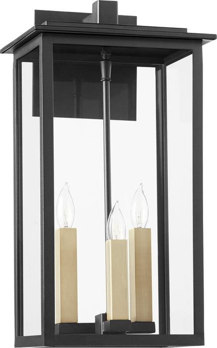 Three Light Wall Mount from the Westerly collection in Noir finish