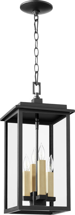 Four Light Pendant from the Westerly collection in Noir finish