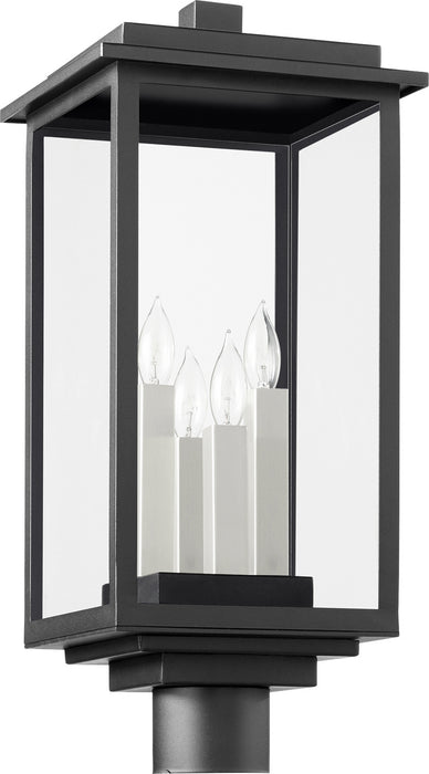 Four Light Post Mount from the Westerly collection in Noir finish