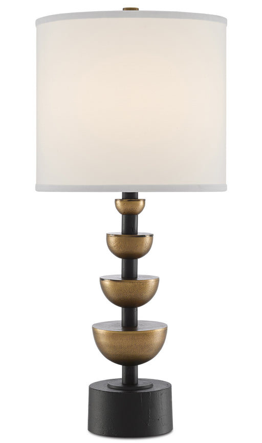 Currey and Company - 6000-0509 - Table Lamp - Antique Brass/Black
