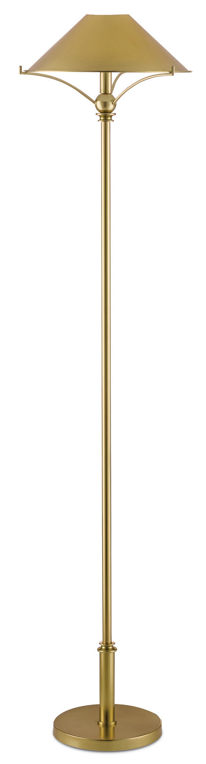 Currey and Company - 8000-0050 - One Light Floor Lamp - Polished Brass