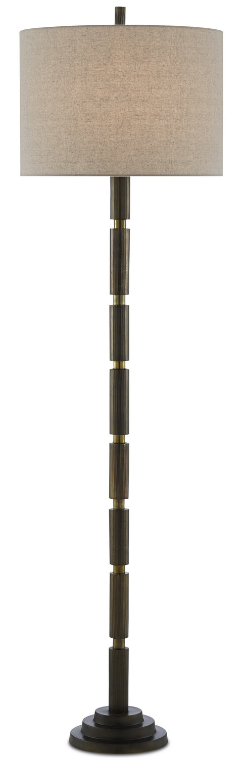 Currey and Company - 8000-0072 - Floor Lamp - Dark Antique Brass/Matte Brass