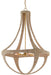 Currey and Company - 9000-0385 - Four Light Chandelier - Natural/Dark Contemporary Gold Leaf