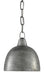 Currey and Company - 9000-0426 - One Light Pendant - Blackened Steel
