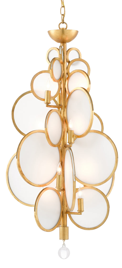 Currey and Company - 9000-0437 - 12 Light Chandelier - Denise McGaha - Contemporary Gold Leaf