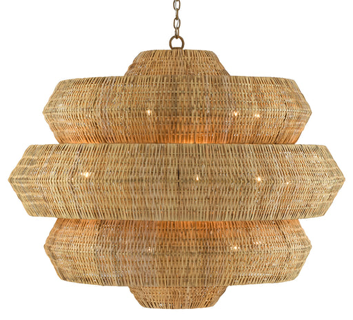 Currey and Company - 9000-0496 - 18 Light Chandelier - Khaki/Natural