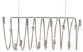 Currey and Company - 9000-0504 - 14 Light Chandelier - Contemporary Silver Leaf