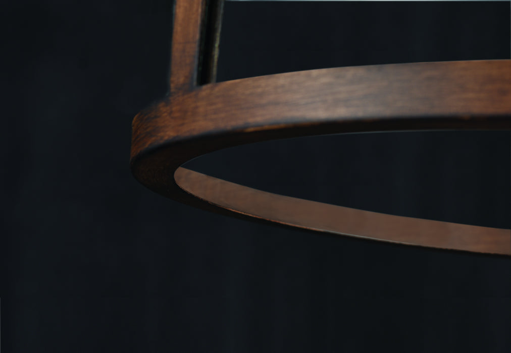 Three Light Semi-Flush Mount from the Oakhurst collection in Graphite/Ironwood On Metal finish