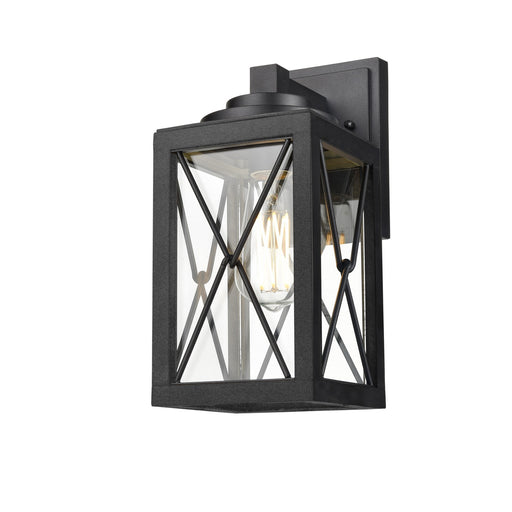 DVI Lighting - DVP43371BK-CL - One Light Outdoor Wall Sconce - County Fair Outdoor - Black w/ Clear Glass