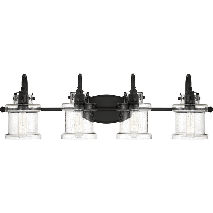 Four Light Bath Fixture from the Danbury collection in Earth Black finish