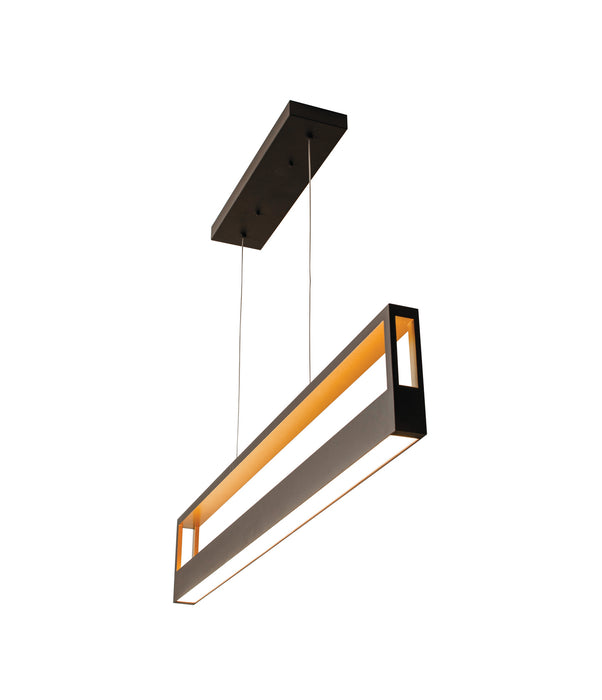AFX Lighting - ECHP4830LAJMVBK - LED Pendant - Echo - Black & Gold