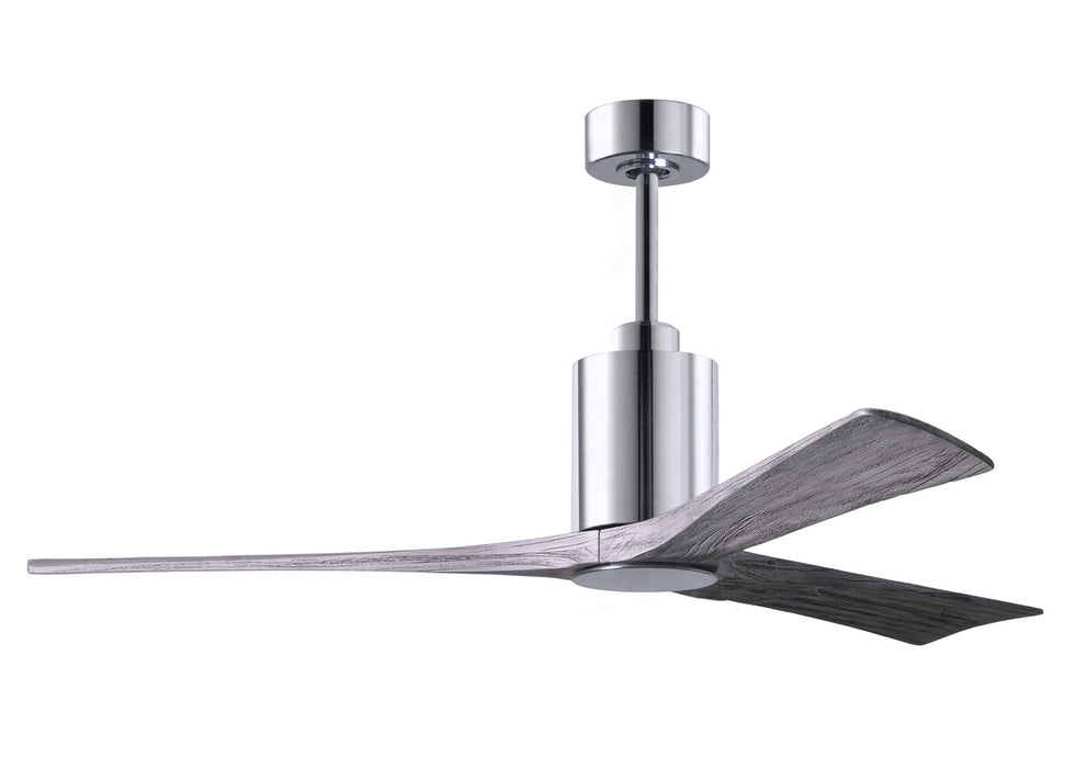 60``Ceiling Fan from the Patricia collection in Polished Chrome finish