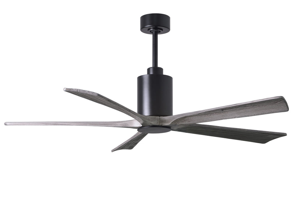 60``Ceiling Fan from the Patricia collection in Matte Black finish