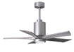 Matthews Fan Company - PA5-BN-BW-42 - 42``Ceiling Fan - Patricia - Brushed Nickel