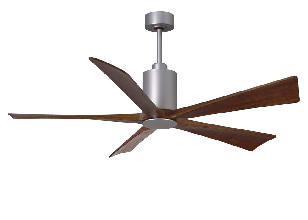 60``Ceiling Fan from the Patricia collection in Brushed Nickel finish