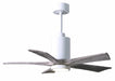 Matthews Fan Company - PA5-WH-BW-42 - 42``Ceiling Fan - Patricia - Gloss White