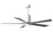 Matthews Fan Company - PA5-WH-BW-60 - 60``Ceiling Fan - Patricia - Gloss White