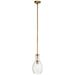 Kichler - 42456NBR - One Light Mini Pendant - Everly - Natural Brass
