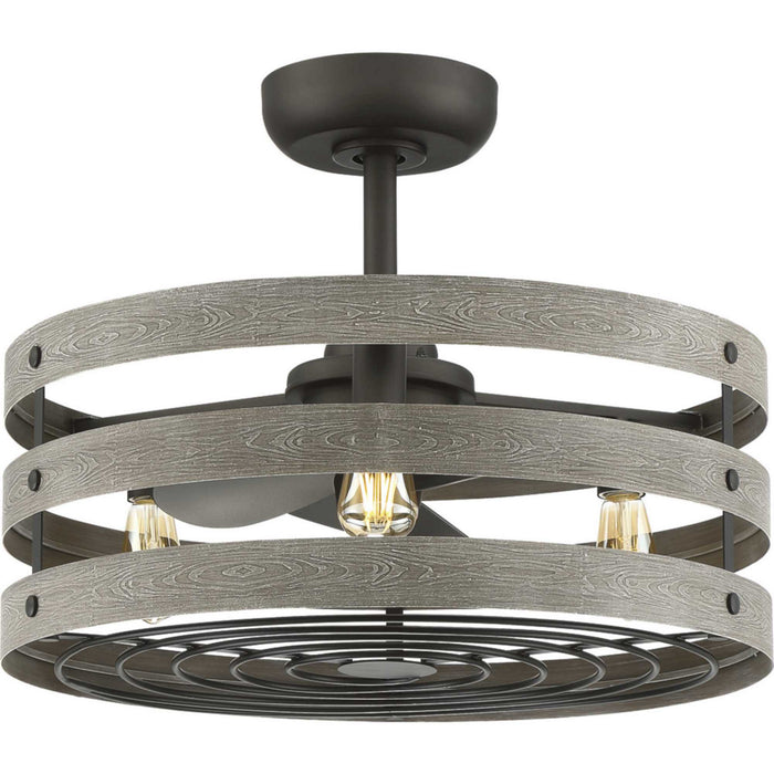 Progress Lighting - P250012-143-22 - 23``Ceiling Fan - Gulliver - Graphite