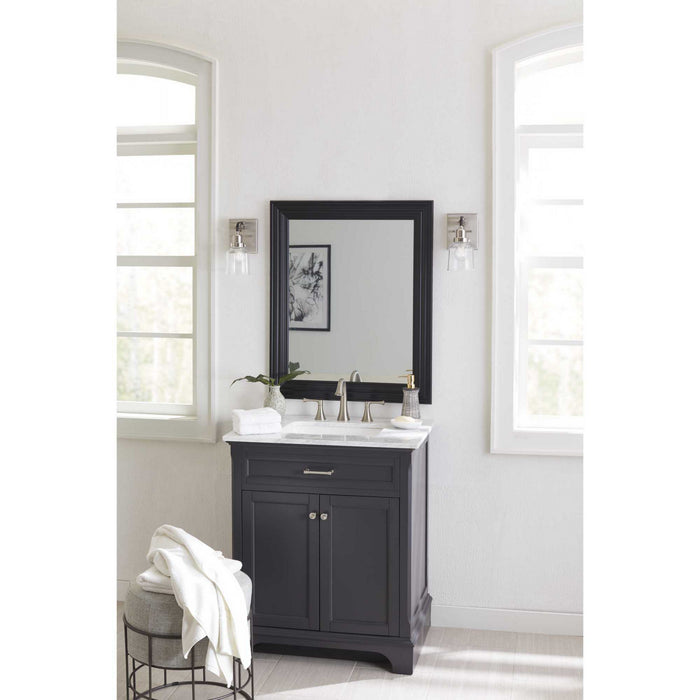 One Light Bath & Vanity from the Rushton collection in Brushed Nickel finish