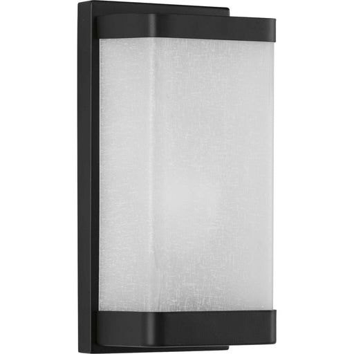 Progress Lighting - P710072-031 - One Light Wall Sconce - Linen Glass Sconce - Black