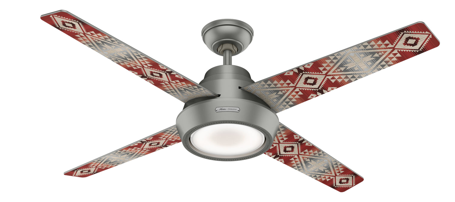 Hunter 54" Pendleton Ceiling Fan with LED Light Kit and Handheld Remote