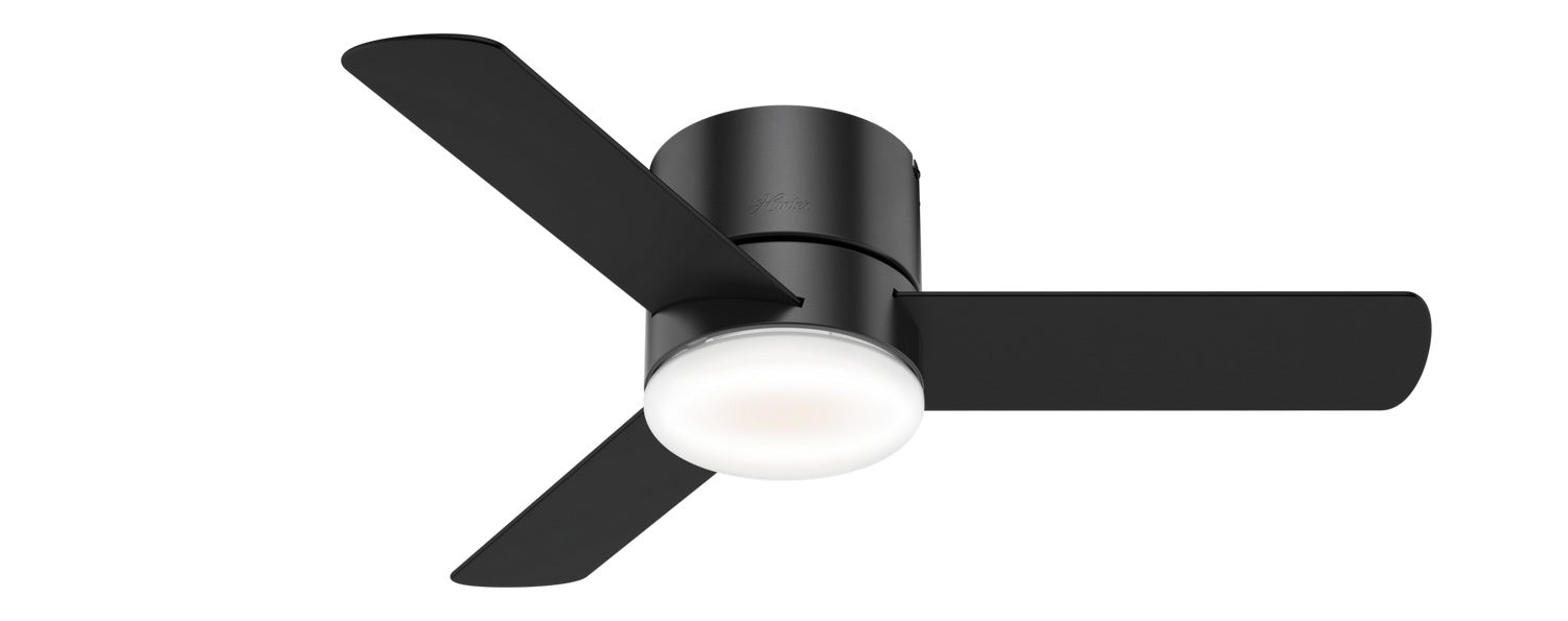 Hunter 44" Minimus Ceiling Fan with LED Light Kit and Handheld Remote