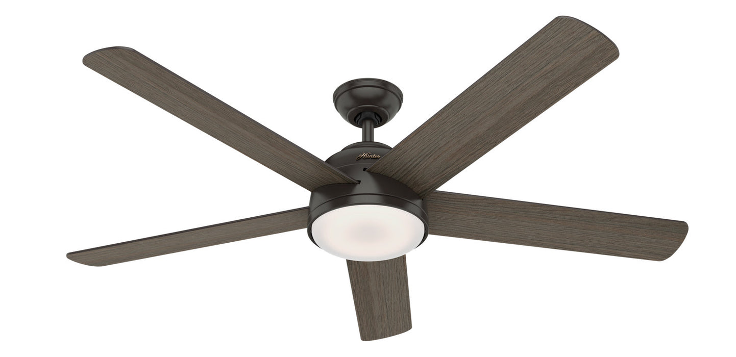 Hunter 60" Romulus Ceiling Fan with LED Light Kit and Handheld Remote