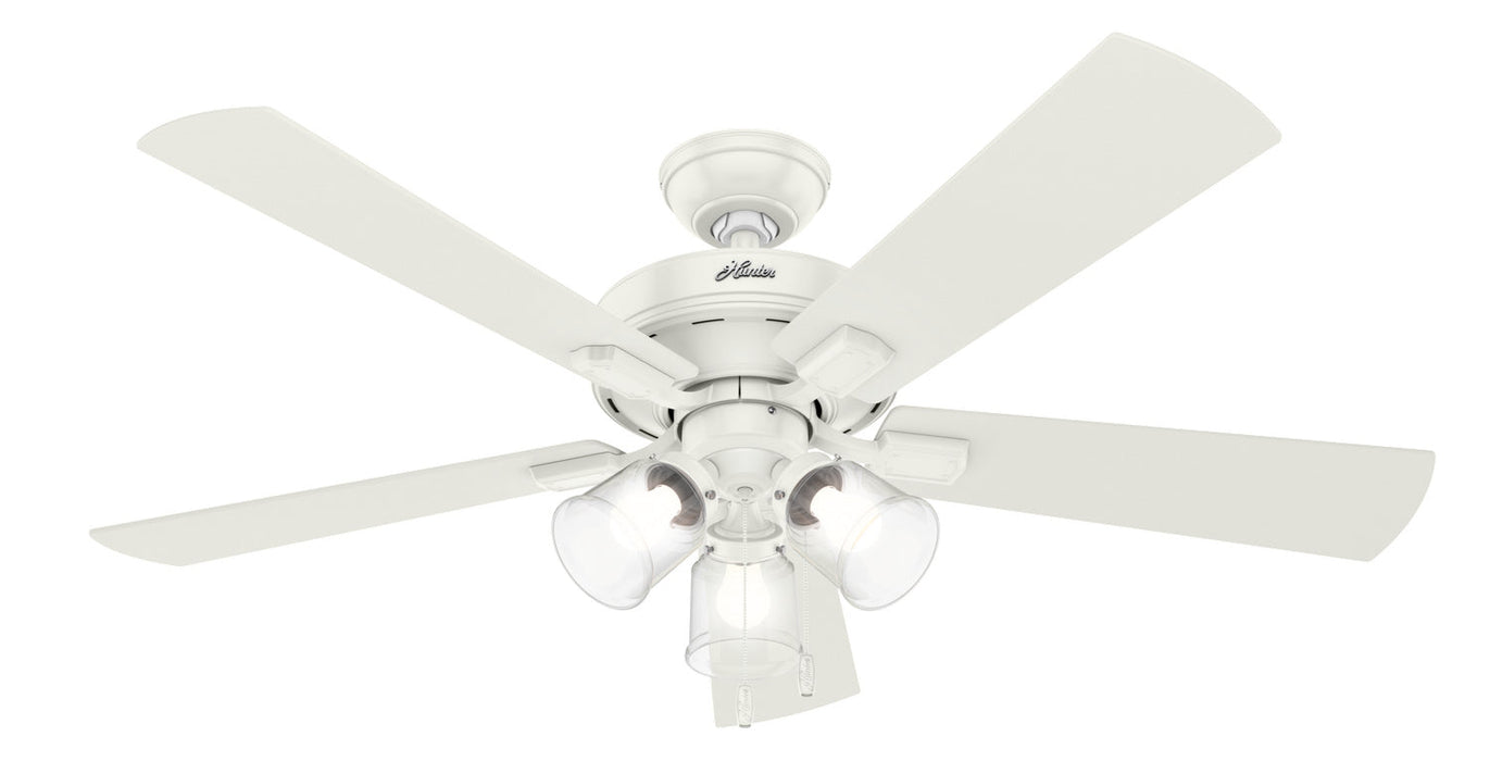 Hunter 52" Crestfield Ceiling Fan with LED Light Kit and Pull Chains