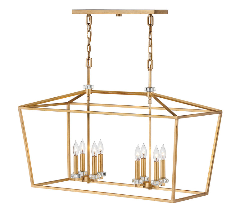 Hinkley - 3534DA - Eight Light Chandelier - Stinson - Distressed Brass